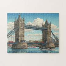 Ponte da Torre de Londres Gravura em Xilogravura J