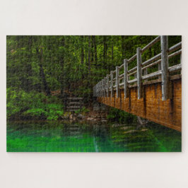 Quebra-cabeça Ponte das nascentes do rio McKenzie, em Oregon