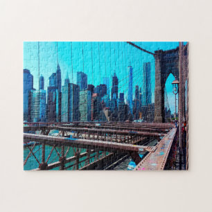 Quebra-cabeça Ponte de Brooklyn.