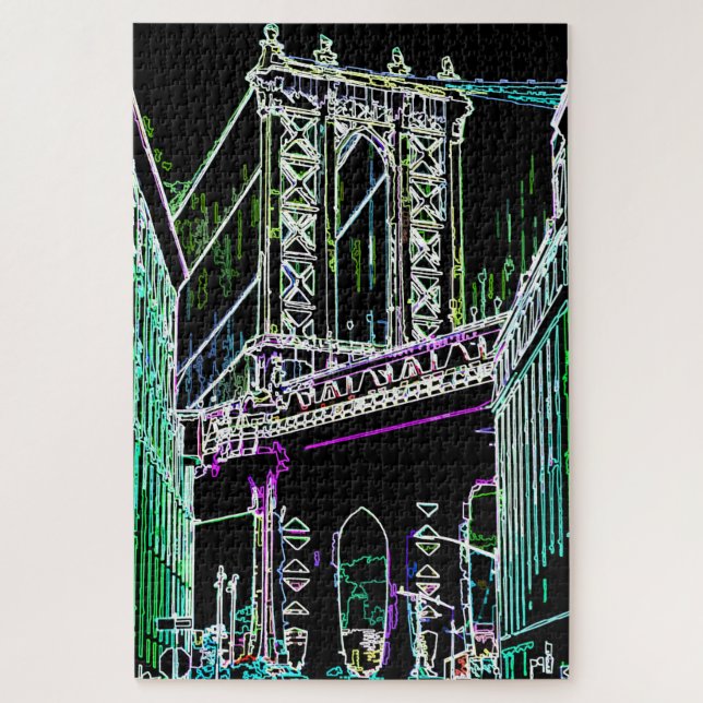 Quebra-cabeça ponte de Brooklyn (Vertical)