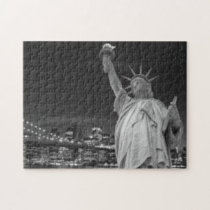 Quebra-cabeça Ponte de Brooklyn e a estátua da liberdade