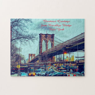 Quebra-cabeça Ponte de Brooklyn Nova York.