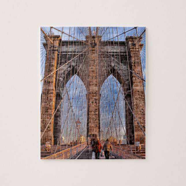 Quebra-cabeça Ponte de Brooklyn Nova York EUA (Vertical)