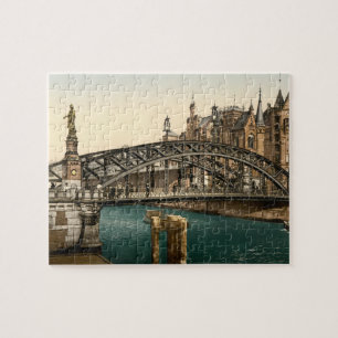 Quebra-cabeça Ponte de Brooksbrucke, Hamburgo, Alemanha