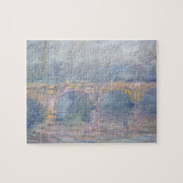 Quebra-cabeça Ponte de Claude Monet | Waterloo, Londres, no por (Horizontal)