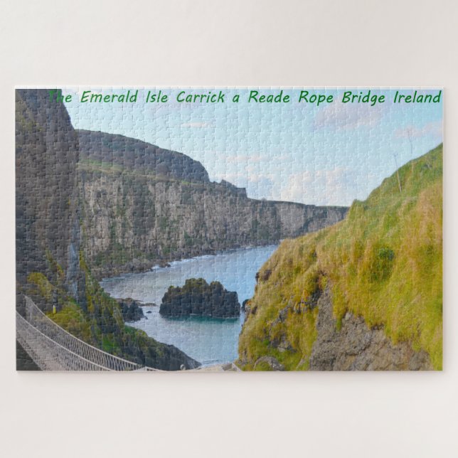 Quebra-cabeça Ponte de Corda Carrick-A-Rede Irlanda Jigsaw Puzzl (Horizontal)