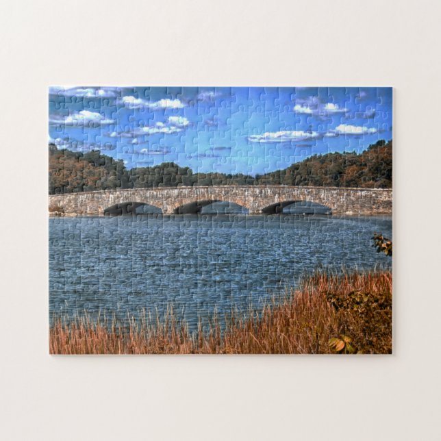 Quebra-cabeça Ponte de Darien Connecticut. (Horizontal)