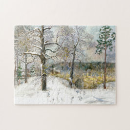 Quebra-cabeça ponte de inverno