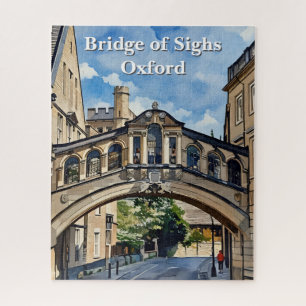 Quebra-cabeça Ponte de Orelhas em Oxford Watercolor Painting