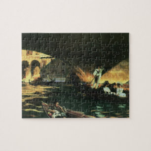 Quebra-cabeça Ponte de Rialto, Grande Canal por John Singer Sarg