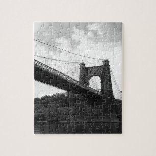 Quebra-cabeça Ponte de suspensão de roda B&W 2