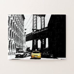 Quebra-cabeça Ponte do Brooklyn Nova Iorque Nyc Yellow Taxi