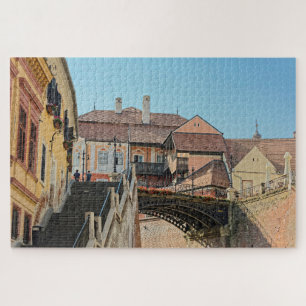 Quebra-cabeça ponte do mentiroso, sibiu romênia