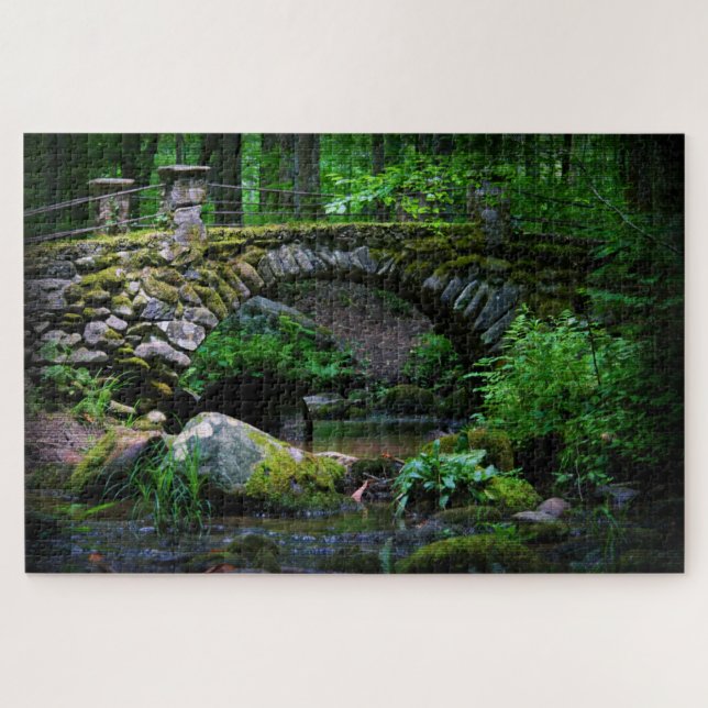 Quebra-cabeça Ponte do troll na Floresta - 20x30 (Horizontal)