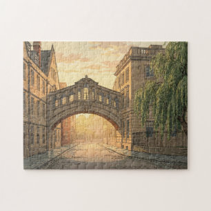 Quebra-cabeça Ponte dos Suspiros na Universidade de Oxford