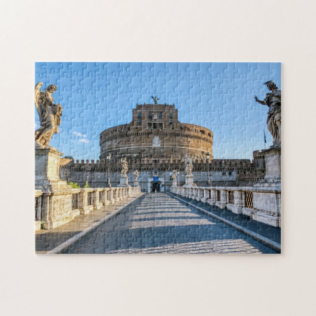 Quebra-cabeça Ponte e Castel Sant'Angelo - Roma, Itália (Horizontal)