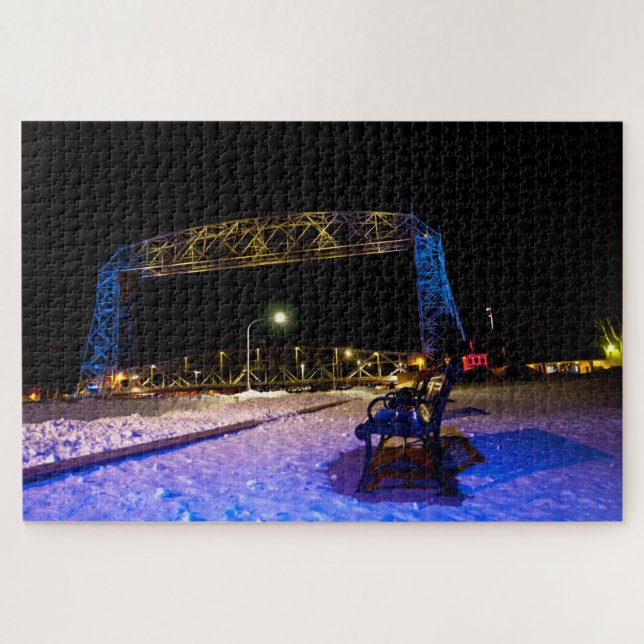 Quebra-cabeça Ponte Elevatória Duluth Minnesota Com Cores da Ucr (Horizontal)