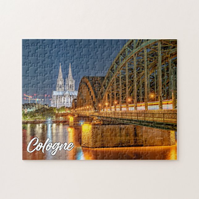 Quebra-cabeça Ponte Hohenzollern, Colônia, Alemanha (Horizontal)