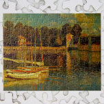 Quebra-cabeça Ponte no Argenteuil por Claude Monet<br><div class="desc">A Ponte do Argenteuil (1874), de Claude Monet, é uma pintura impressionista de arte, composta por veleiros no rio Sena, na Argentina, noroeste de Paris, França. Sobre o artista: Claude Monet (1840-1926) foi o fundador do movimento de pintura impressionista francês, com a maioria de suas pinturas no estilo "en plein...</div>