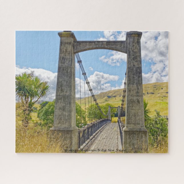 Quebra-cabeça Ponte Pênsil Springvale da Nova Zelândia (Horizontal)