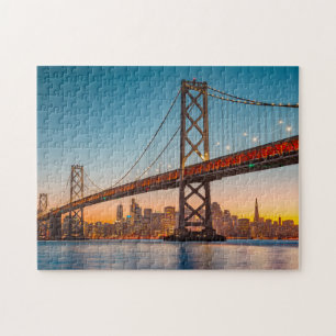 Quebra-cabeça Ponte San Fran San Fran Skyline San Fran Bay Brid