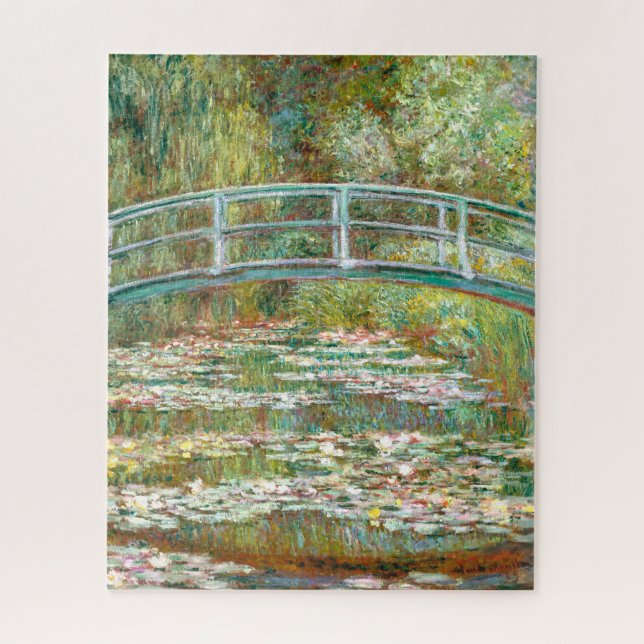 Quebra-cabeça Ponte sobre Lilões de Água | Claude Monet | (Vertical)