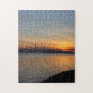 Quebra-cabeça Ponte sobre o Rio Tejo ao Pôr-do-Sol