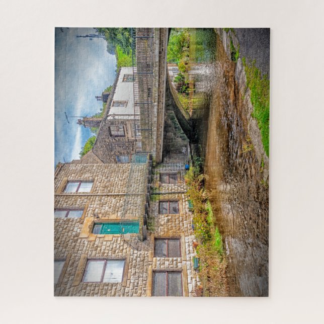 Quebra-cabeça Ponte sobre o rio Thame, Uppermill (Vertical)