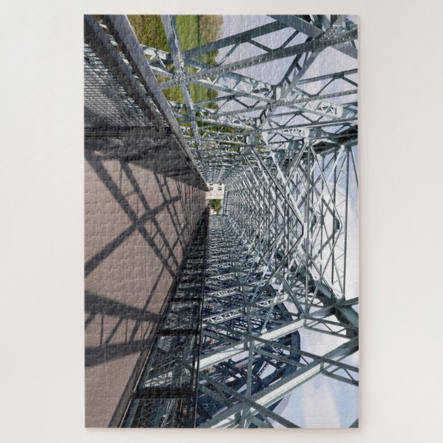 Quebra-cabeça Ponte treliçada Hafenbrücke na entrada do Al (Vertical)
