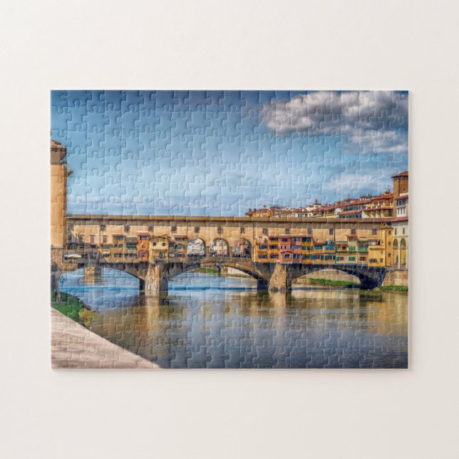 Quebra-cabeça Ponte Vecchio Florence Itália Foto (Horizontal)