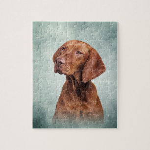 Quebra-cabeça Ponteiro engraçado de tiragem de Vizsla