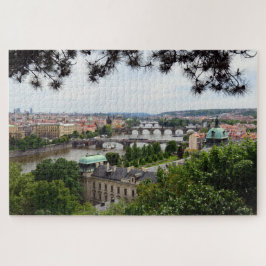 Quebra-cabeça Pontes de Praga e Rio Vltava/Tchecia