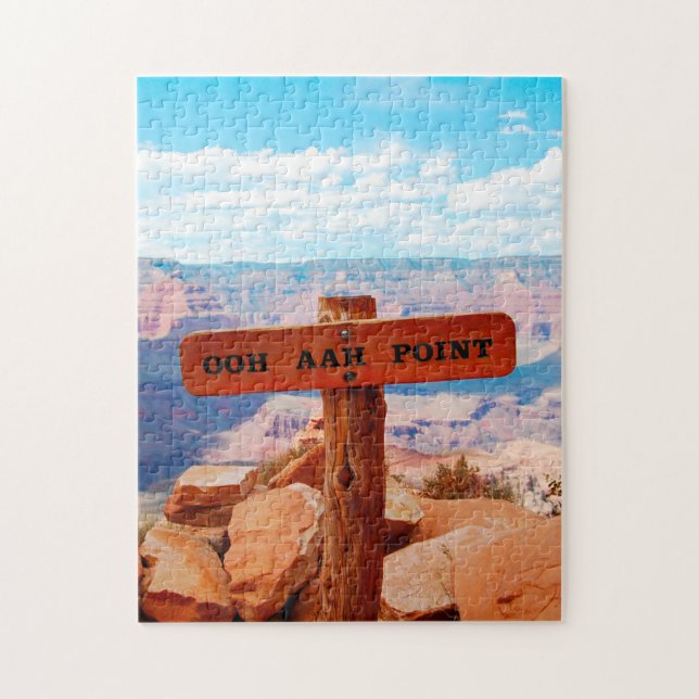 Quebra-cabeça Ponto Ooh Aah Grand Canyon. Saudações de Natal (Vertical)