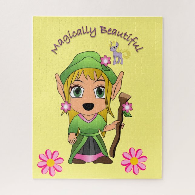 Quebra-cabeça Pony Floral (Vertical)