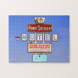 Quebra-cabeça Pony Soldier Motel Sinal, Rota 66, Tucumcari, N.M.