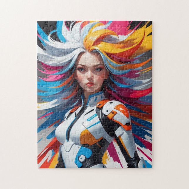 Quebra-cabeça Pop art colorido (Vertical)