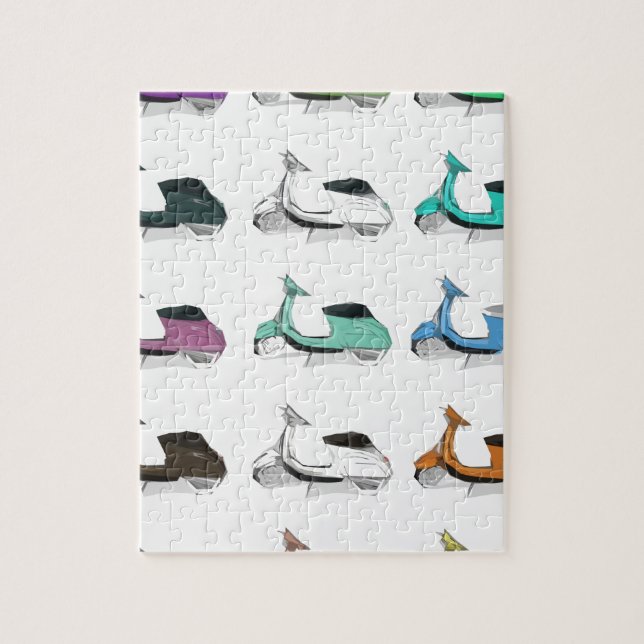 Quebra-cabeça Pop art de Lambretta (Vertical)