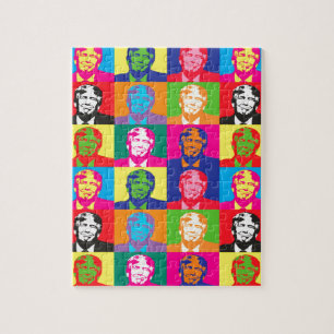Quebra-cabeça pop art donald trump