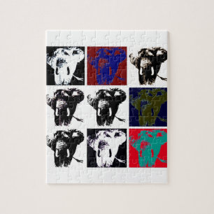 Quebra-cabeça Pop Art Elephants