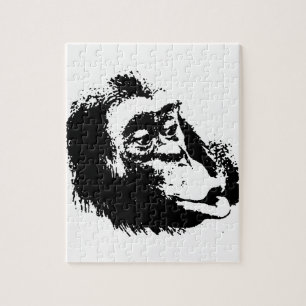 Quebra-cabeça Pop Art Funny Chimpanzé