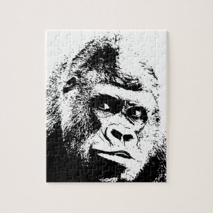 Quebra-cabeça Pop Art Gorilla Animais Selvagens
