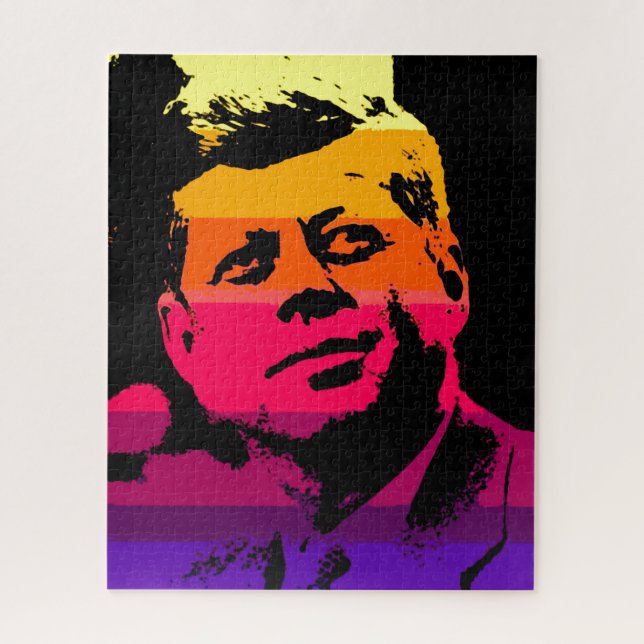 Quebra-cabeça Pop Art Jack JFK John F. Kennedy (Vertical)