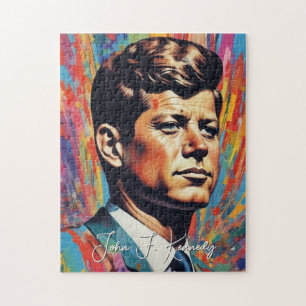Quebra-cabeça Pop Art Jack JFK John F. Kennedy