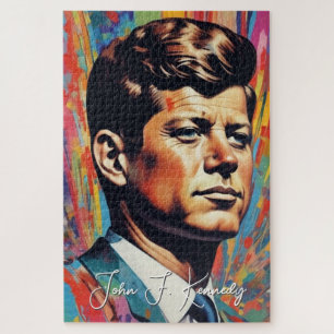 Quebra-cabeça Pop Art Jack JFK John F. Kennedy