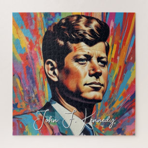 Quebra-cabeça Pop Art Jack JFK John F. Kennedy