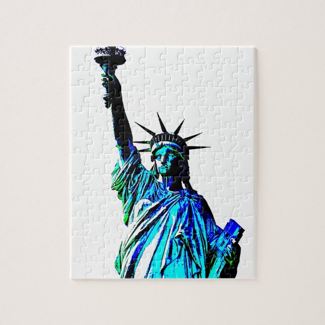 Quebra-cabeça Pop Art Lady Liberty (Vertical)