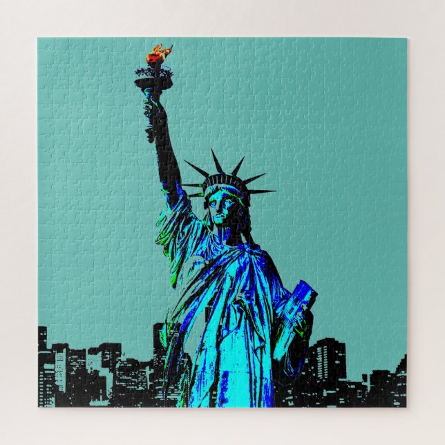 Quebra-cabeça Pop Art Lady Liberty (Vertical)