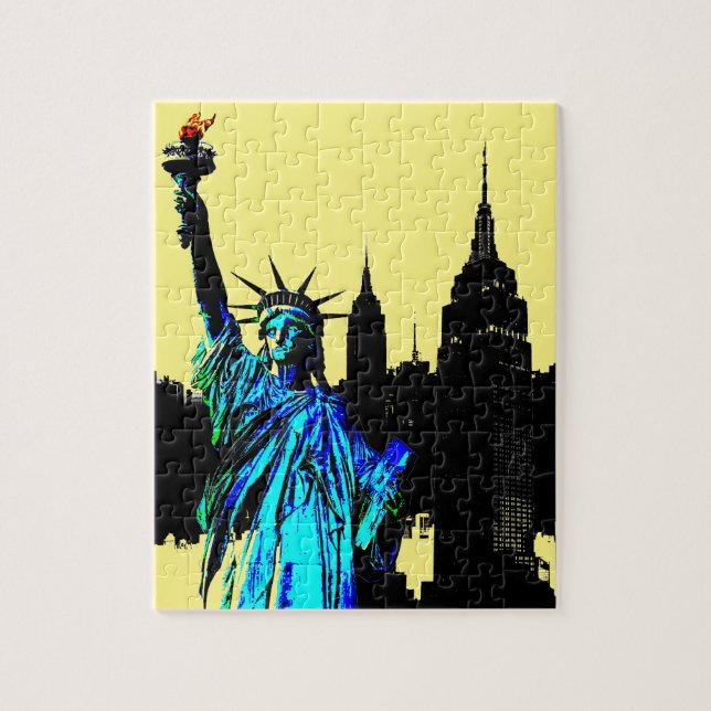 Quebra-cabeça Pop Art Lady Liberty (Vertical)