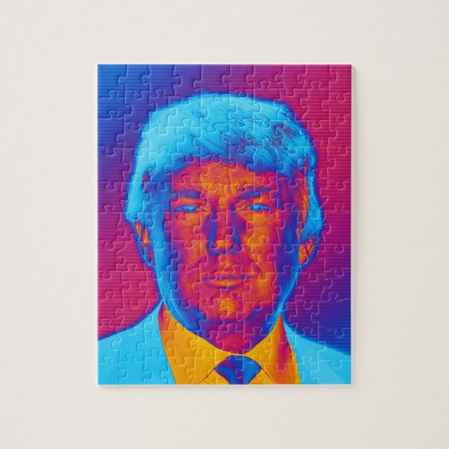 Quebra-cabeça Pop Art Presidente Trump (Vertical)