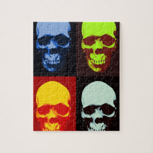 Quebra-cabeça Pop Art Skull